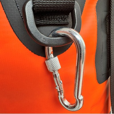 Mochila Outdoor G-FORCE 35 litros 100% Impermeable Naranja + bolso 2 litros para celulares