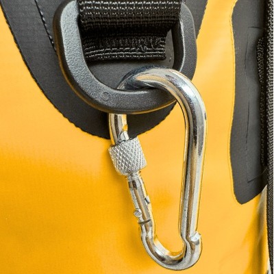 Mochila Outdoor G-FORCE 35 litros 100% Impermeable Amarilla + bolso 2 litros para celulares