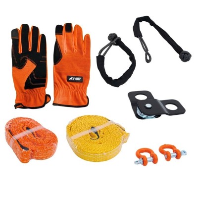 Recovery Kit G-Force Incluye: 1 Polea 4T, 2 Grilletes D 3/8" , 2 Grilletes Soft 1/4", 1 Cinta Strap 1"x4' , 1 Cinta Strap