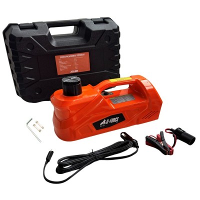 Gato hidráulico G-FORCE 2 toneladas 12V DC elevador para vehículos y 4x4 emergencias maletín