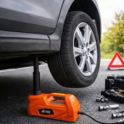 Gato hidráulico G-FORCE 2 toneladas 12V DC elevador para vehículos y 4x4 emergencias maletín