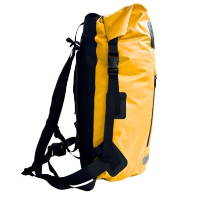Mochila Outdoor G-FORCE 55 litros 100% Impermeable Amarilla + bolso 2 litros para celulares