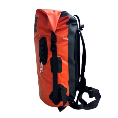 Mochila Outdoor G-FORCE 55 litros 100% Impermeable Naranja + bolso 2 litros para celulares