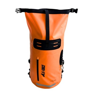 Mochila Outdoor G-FORCE 55 litros 100% Impermeable Naranja + bolso 2 litros para celulares