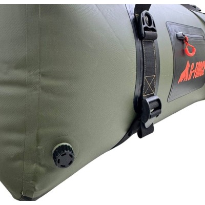 Bolso Outdoor G-FORCE 90 litros 100% Impermeable Verde + bolso 2 litros para celulares