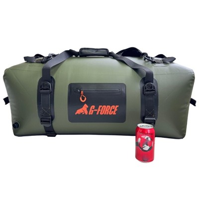 Bolso Outdoor G-FORCE 90 litros 100% Impermeable Verde + bolso 2 litros para celulares