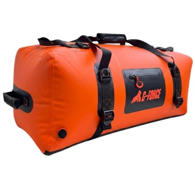 Bolso Outdoor G-FORCE 90 litros 100% Impermeable Naranja + bolso 2 litros para celulares