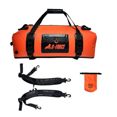Bolso Outdoor G-FORCE 60 litros 100% Impermeable Naranja + bolso 2 litros para celulares