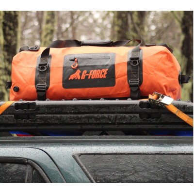 Bolso Outdoor G-FORCE 60 litros 100% Impermeable Naranja + bolso 2 litros para celulares