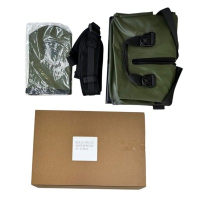 Bolso Outdoor G-FORCE 60 litros 100% Impermeable Verde + bolso 2 litros para celulares
