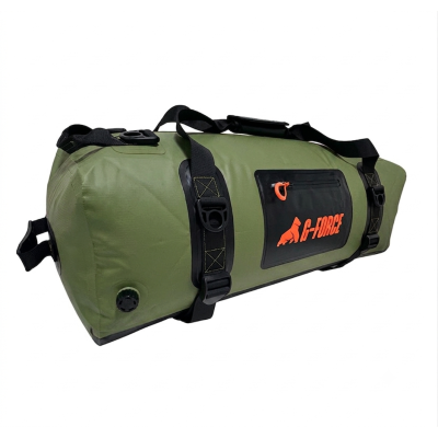 Bolso Outdoor G-FORCE 60 litros 100% Impermeable Verde + bolso 2 litros para celulares