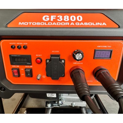 Motosoldador Generador Inverter Open Gasolina 3800w G-Force Encendido Manual
