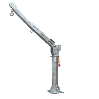 Grúa Giratoria Pluma 1000KG G-Force Galvanizada Winche portátil con batería litio (piola sintética)