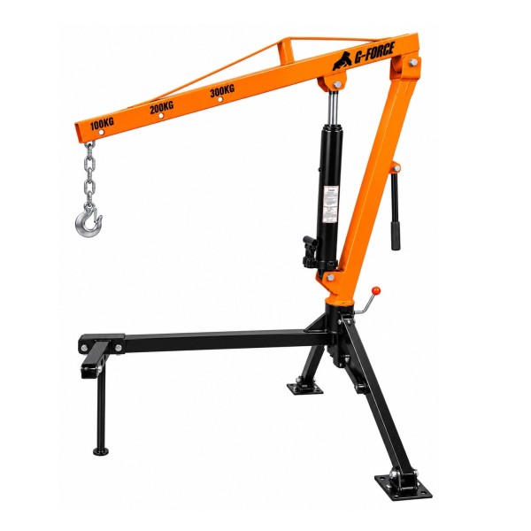 Tecle Pluma Grúa Hidráulica G-Force para Enganche Americano 2" capacidad 300 Kg