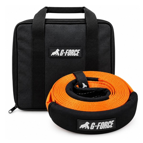 Cinta de Tiro Snatch Strap Recuperación Rescate Eslinga 8 Toneladas 9 metros G-FORCE bolso profesional