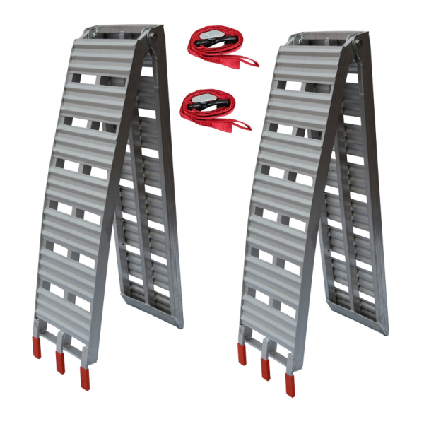 2 Rampas de aluminio para motos con eslinga – soporta 600kg