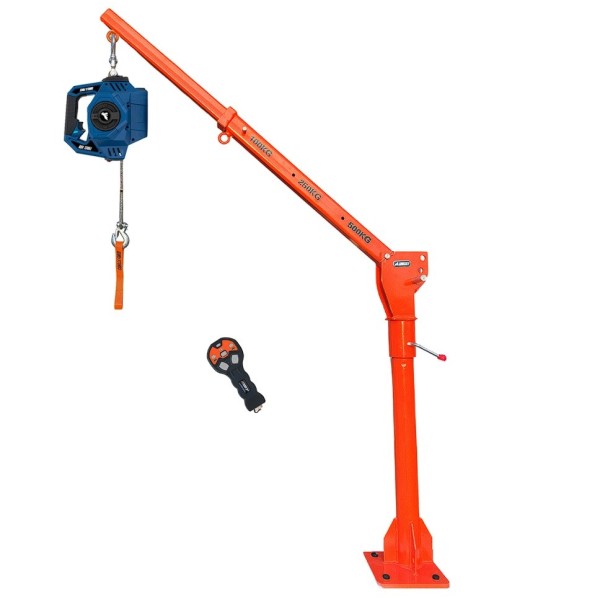 Grúa Giratoria  Gorilla Force 400 Winche portátil con batería litio (piola sintética)