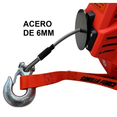 Grúa Giratoria 500KG G-Force  Winche portátil con batería litio (piola acero)