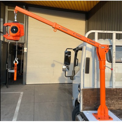 Grúa Giratoria 500KG Gorilla Force  Winche portátil con batería litio (piola acero)