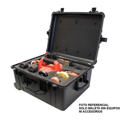 Maleta de Seguridad Anti Golpes IP55 con ruedas y manillas para modelos G-Force 400 y 450 rotomoldeada
