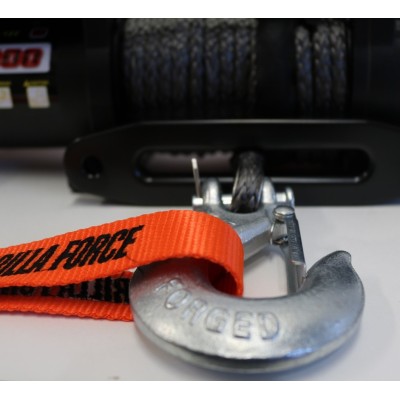 Winche Gorilla Force 6.000 libras  S 12v control remoto manual e inalámbrico piola acero