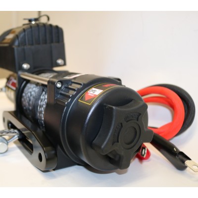 Winche Gorilla Force 6.000 libras  S 12v control remoto manual e inalámbrico piola acero