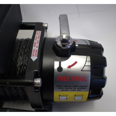 Winche Gorilla Force 12.000 libras 12v control remoto manual e inalámbrico piola sintética