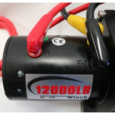 Winche Gorilla Force 12.000 libras 12v control remoto manual e inalámbrico piola sintética