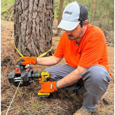 Gorilla Force 1000 Winche portátil funciona con taladro (piola sintética 12mts)