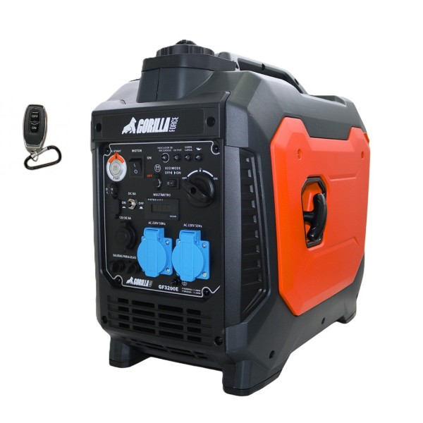 Generador Inverter Gasolina 3.2kw Gorilla Force Encendido Eléctrico , Manual y Control Remoto