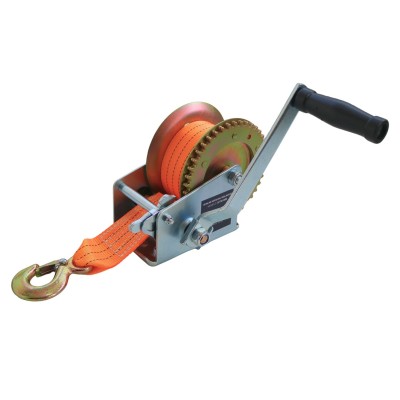Tecle manual malacate 1000 libras 453 kg  8 mts manivela correa eslinga cabrestante winche