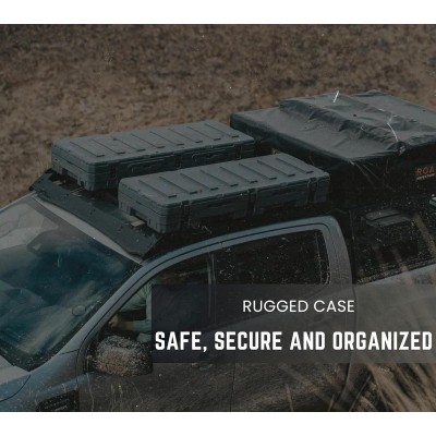 2 Cajas Rotomoldeada 95lts multipropósito con organizador y bombines Overland & Off Road
