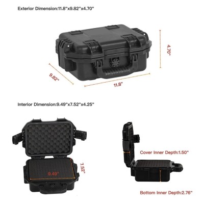 Maleta Rotomoldada 5lts IP55 rígida multipropósito con relleno tipo pelican Maleta Rotomoldada 5lts IP55 rígida multipropósito con relleno tipo pelican
