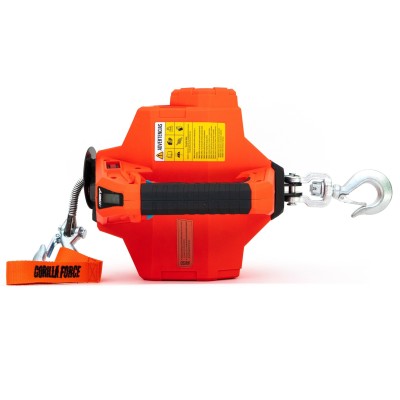 Grúa Giratoria 400KG Extensible G-Force Winche portátil con batería litio (piola sintética)
