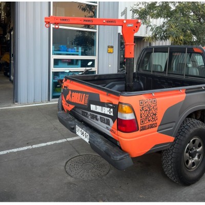 Grúa Giratoria 400KG Extensible Gorilla Force Winche portátil con batería litio (piola sintética)