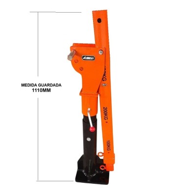 Grúa Giratoria 400KG Extensible Gorilla Force Winche portátil con batería litio (piola acero)