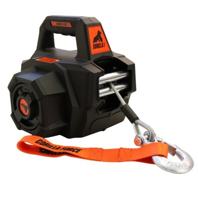 Gorilla Force 680 Winche portátil funciona con taladro (piola acero 8mts)